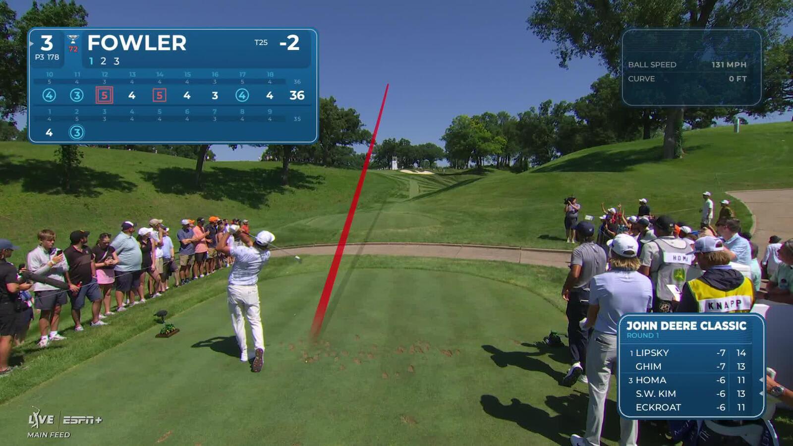 Rickie Fowler nearly aces No. 3 at John Deere