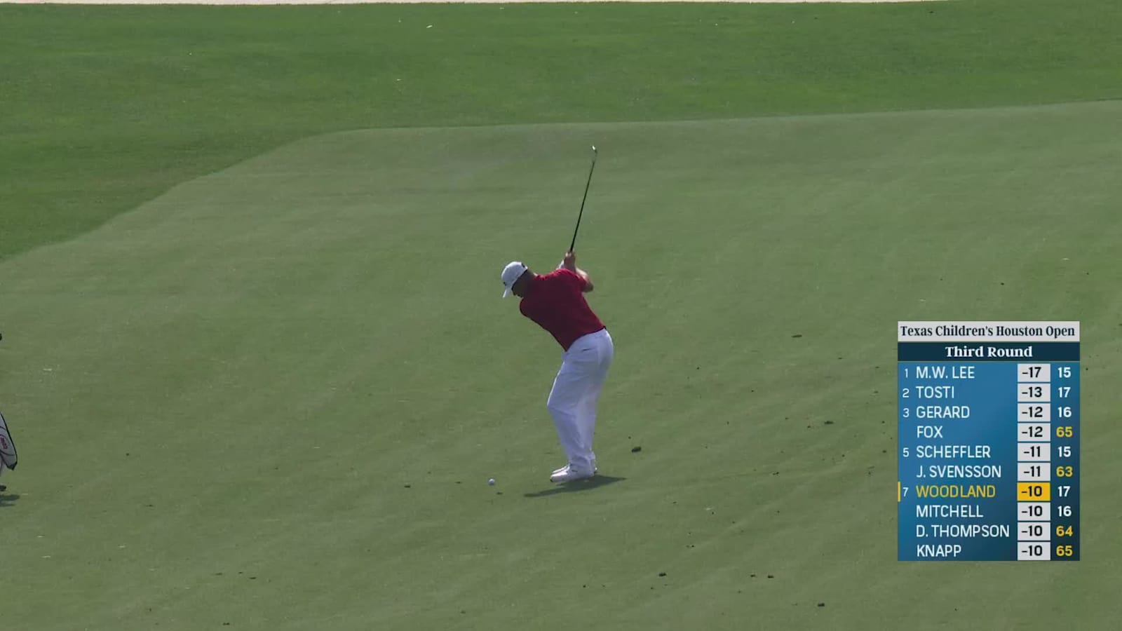 Gary Woodland hunts flagstick and closes with birdie at Houston Open