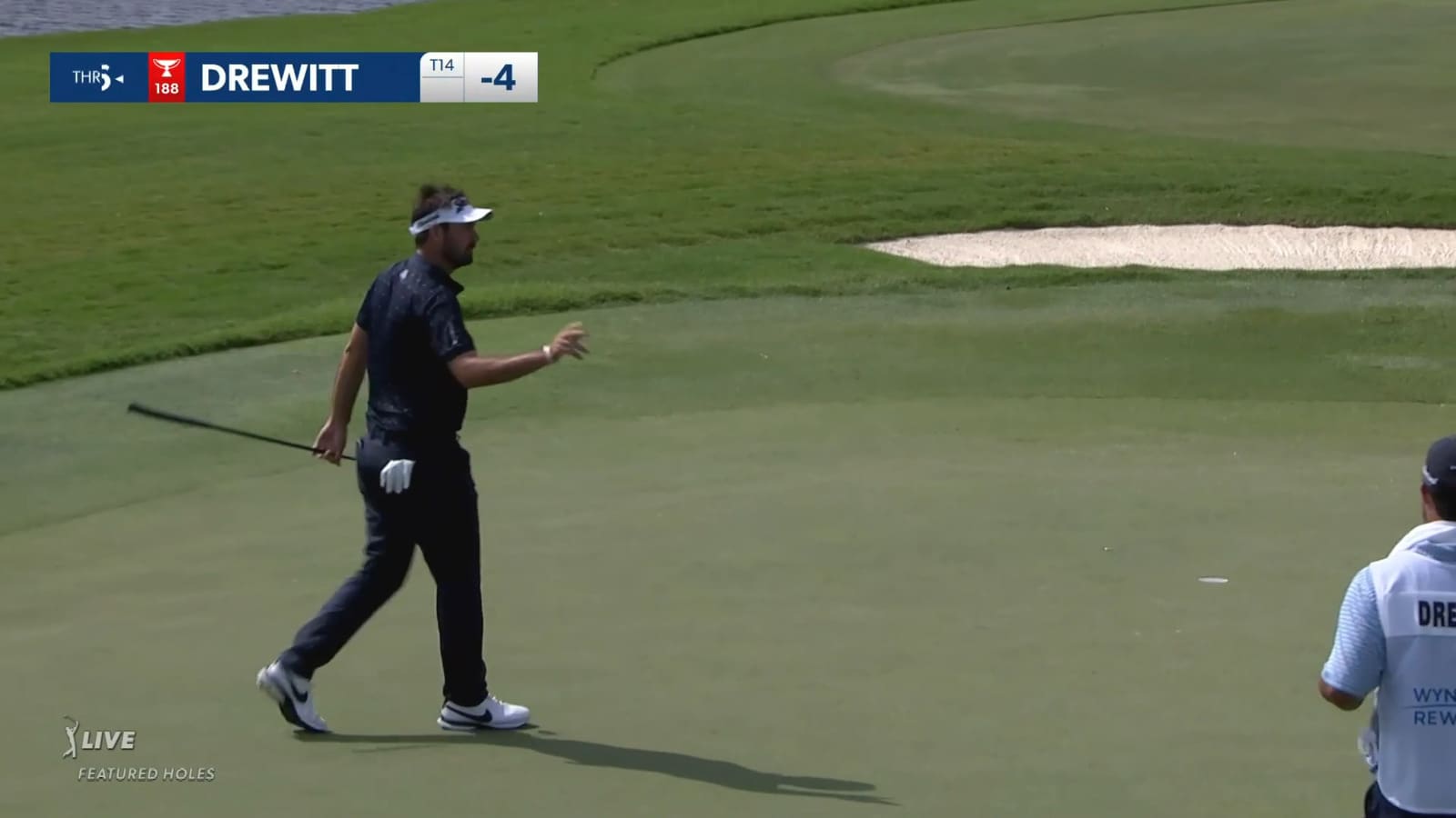 Brett Drewitt makes 16-foot putt for birdie at Wyndham