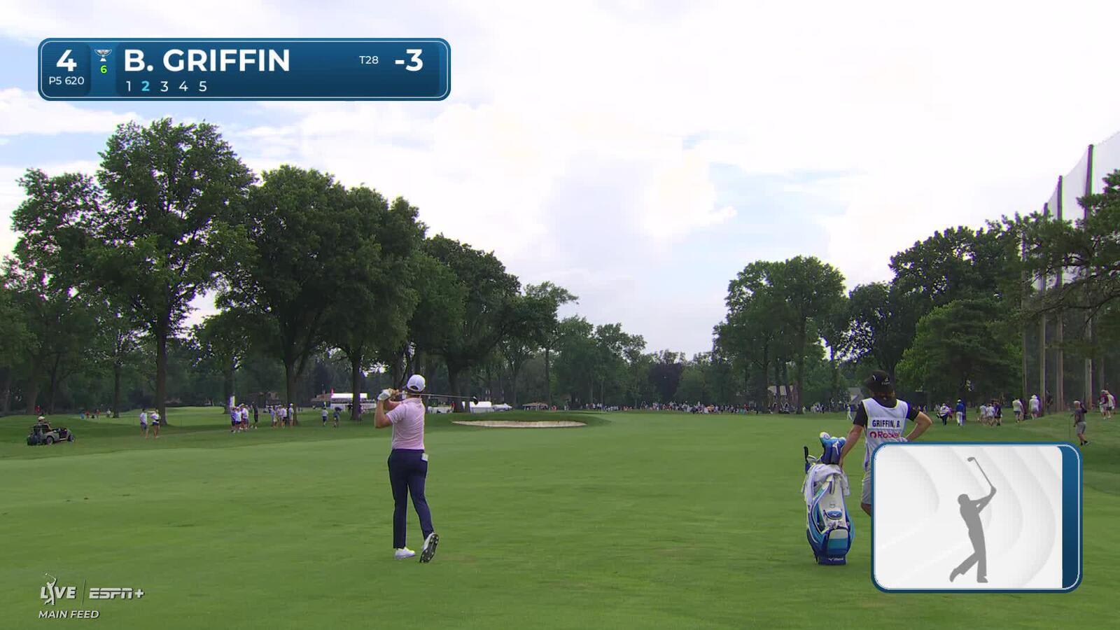 Ben Griffin makes birdie on No. 4 at Rocket Classic