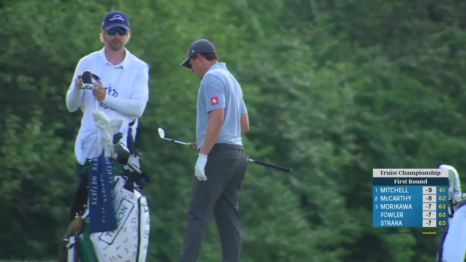 Matt Fitzpatrick makes birdie on No. 9 at Truist Championship