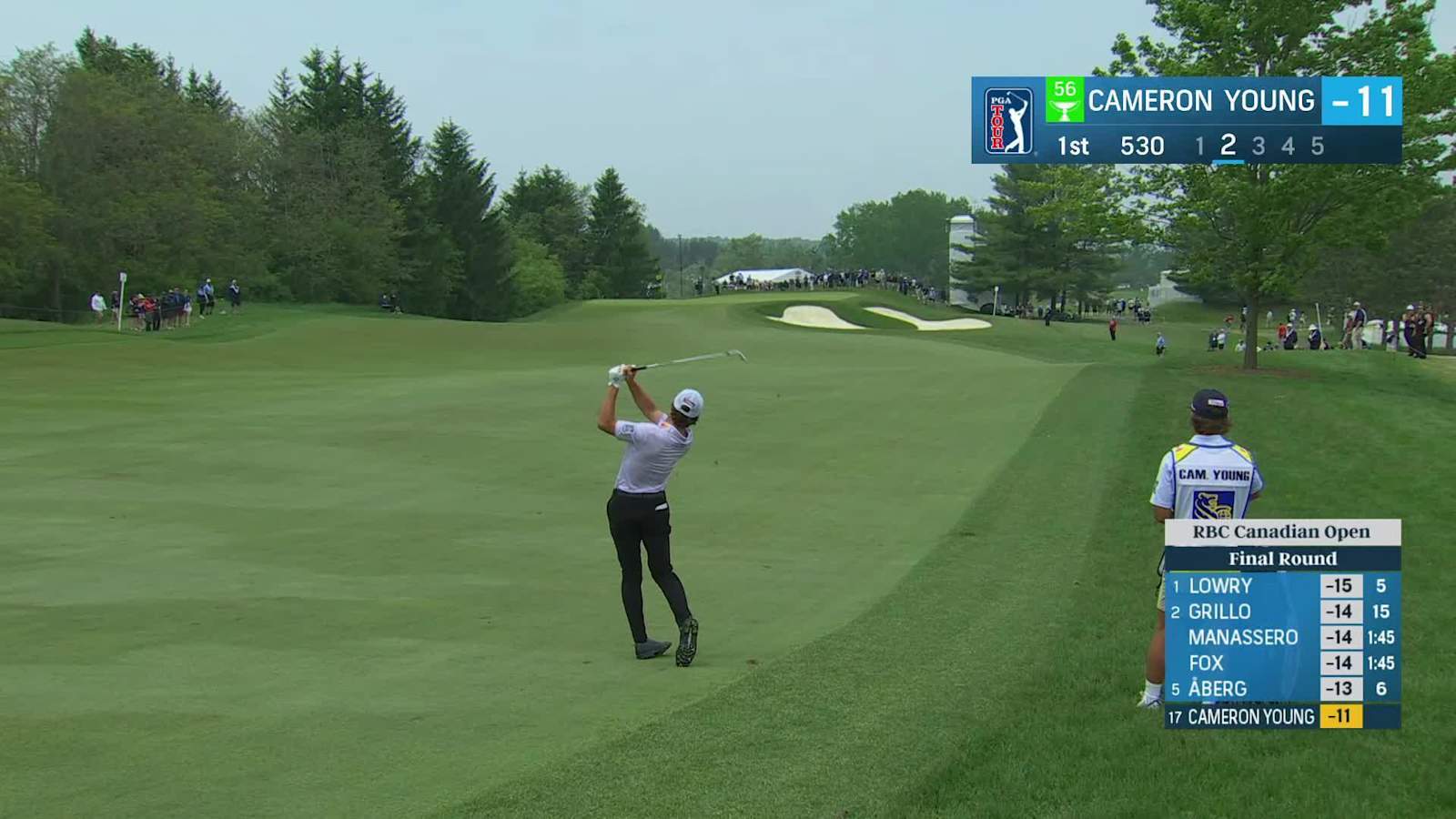 Cameron Young makes eagle putt to begin round at RBC Canadian