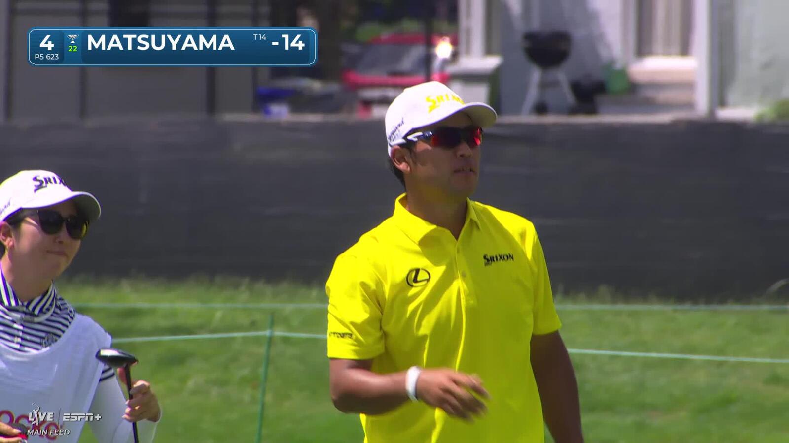 Hideki Matsuyama rolls in back-to-back birdies at Rocket Classic