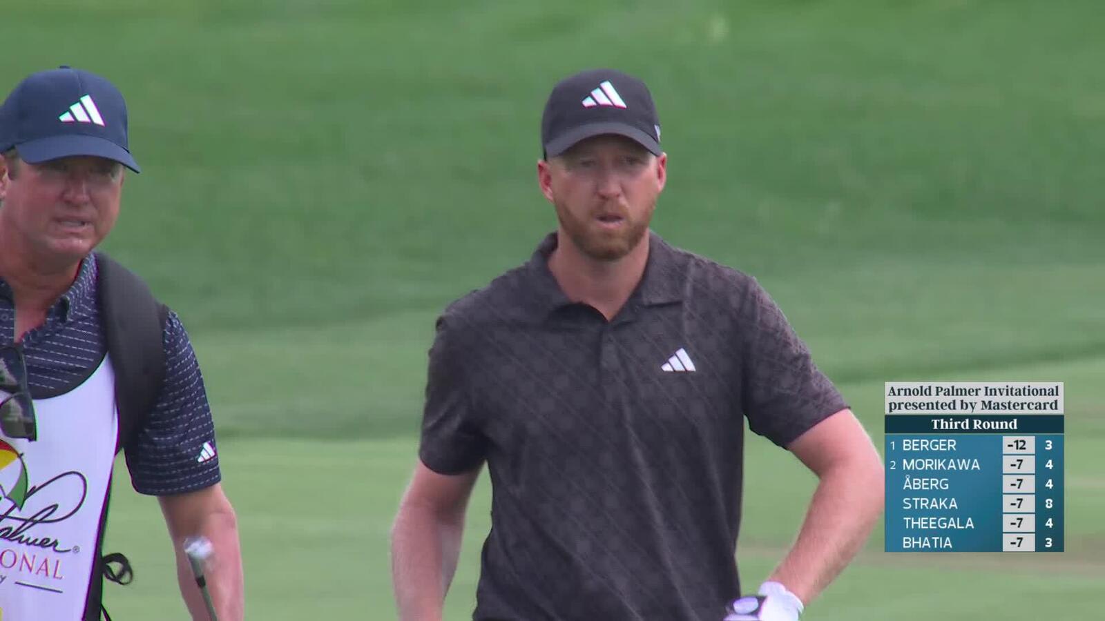 Daniel Berger gets up-and-down for birdie on No. 4 at Arnold Palmer