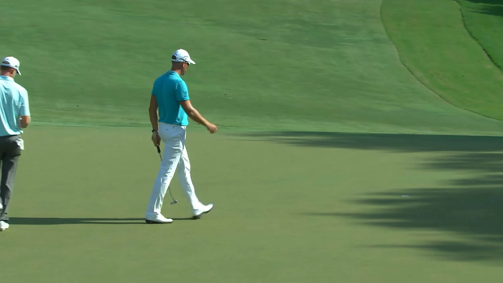 Henrik Stenson connects from 31 feet for birdie at Wyndham