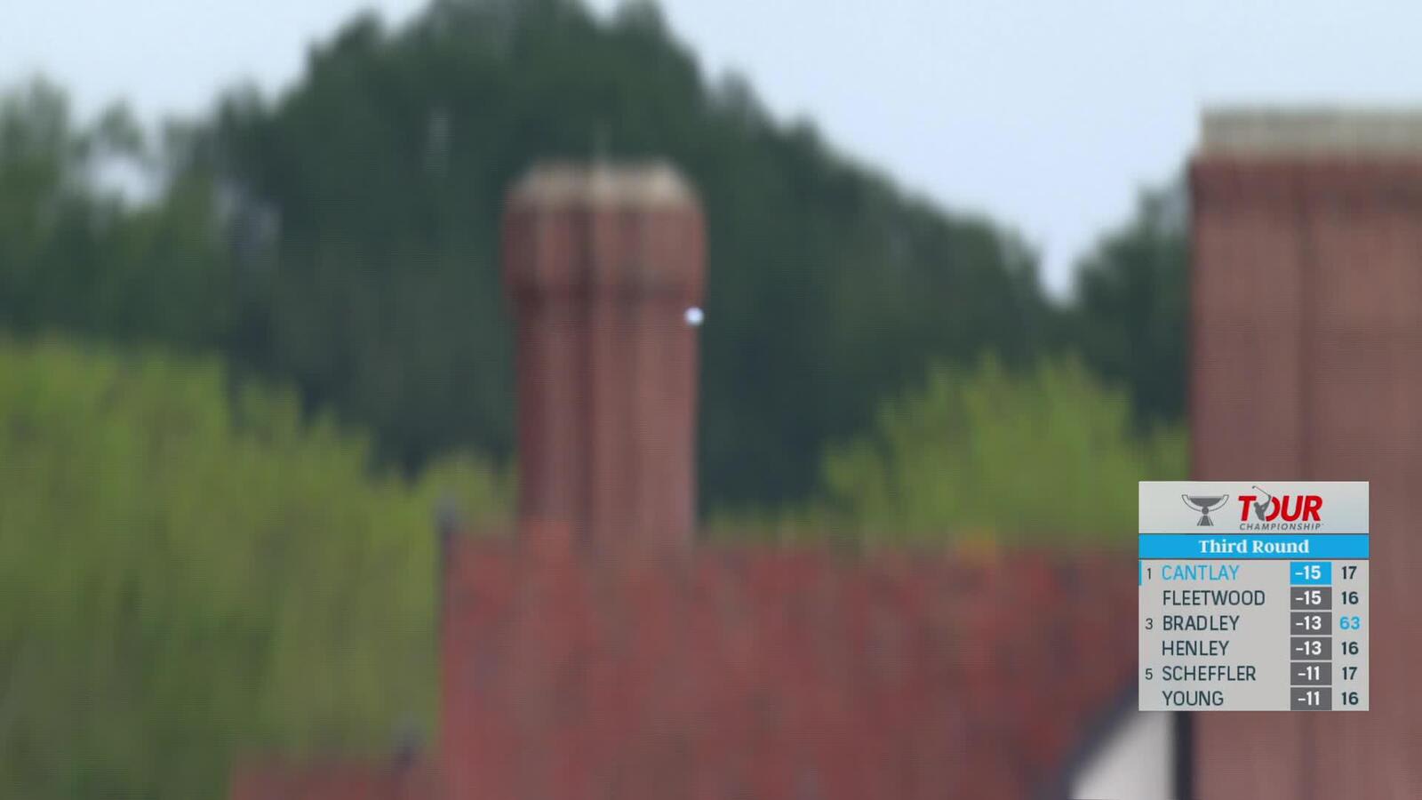 Patrick Cantlay closes with birdie to shoot 64 at TOUR Championship