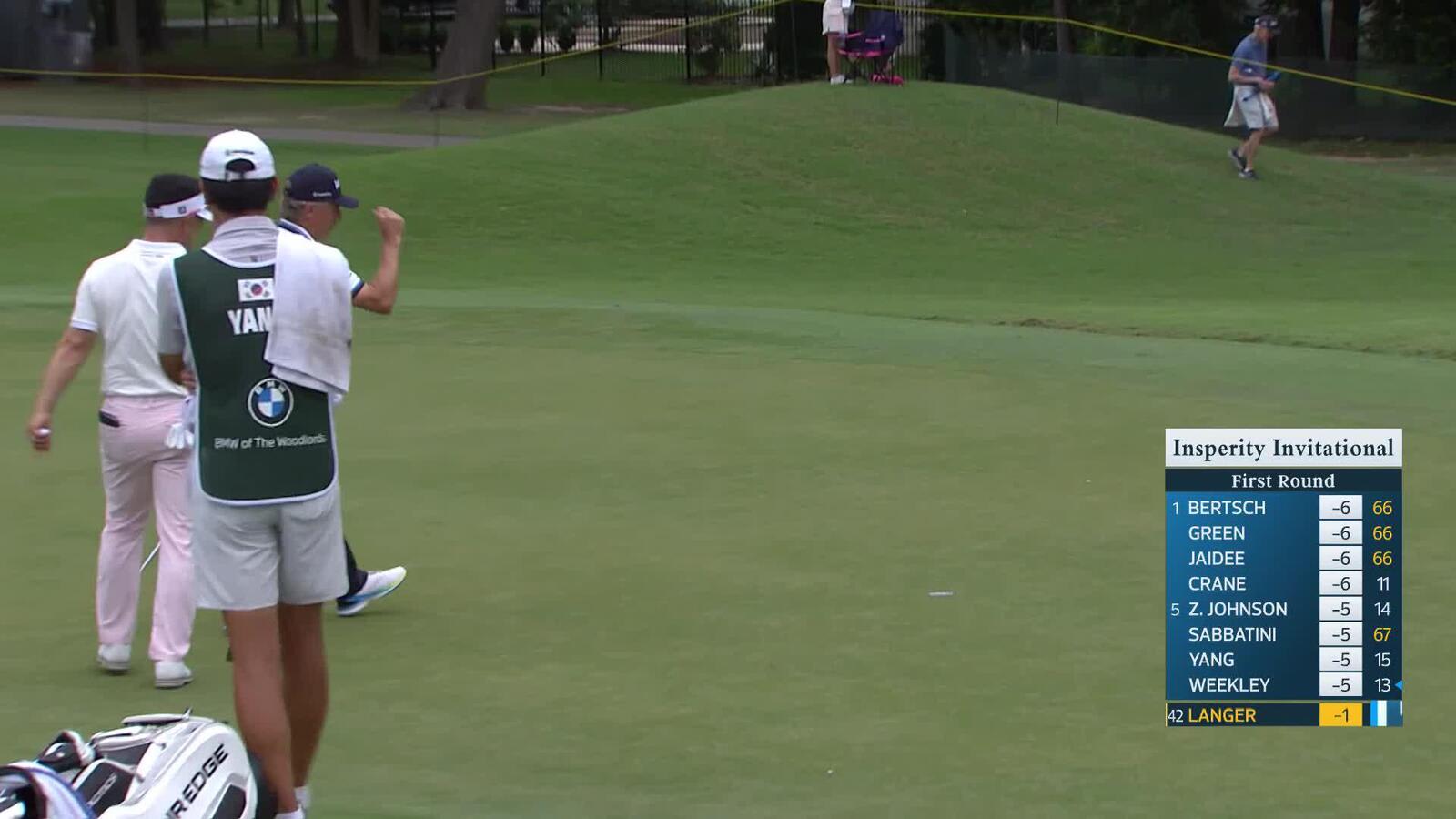 Bernhard Langer makes birdie on No. 16 at Insperity Invitational