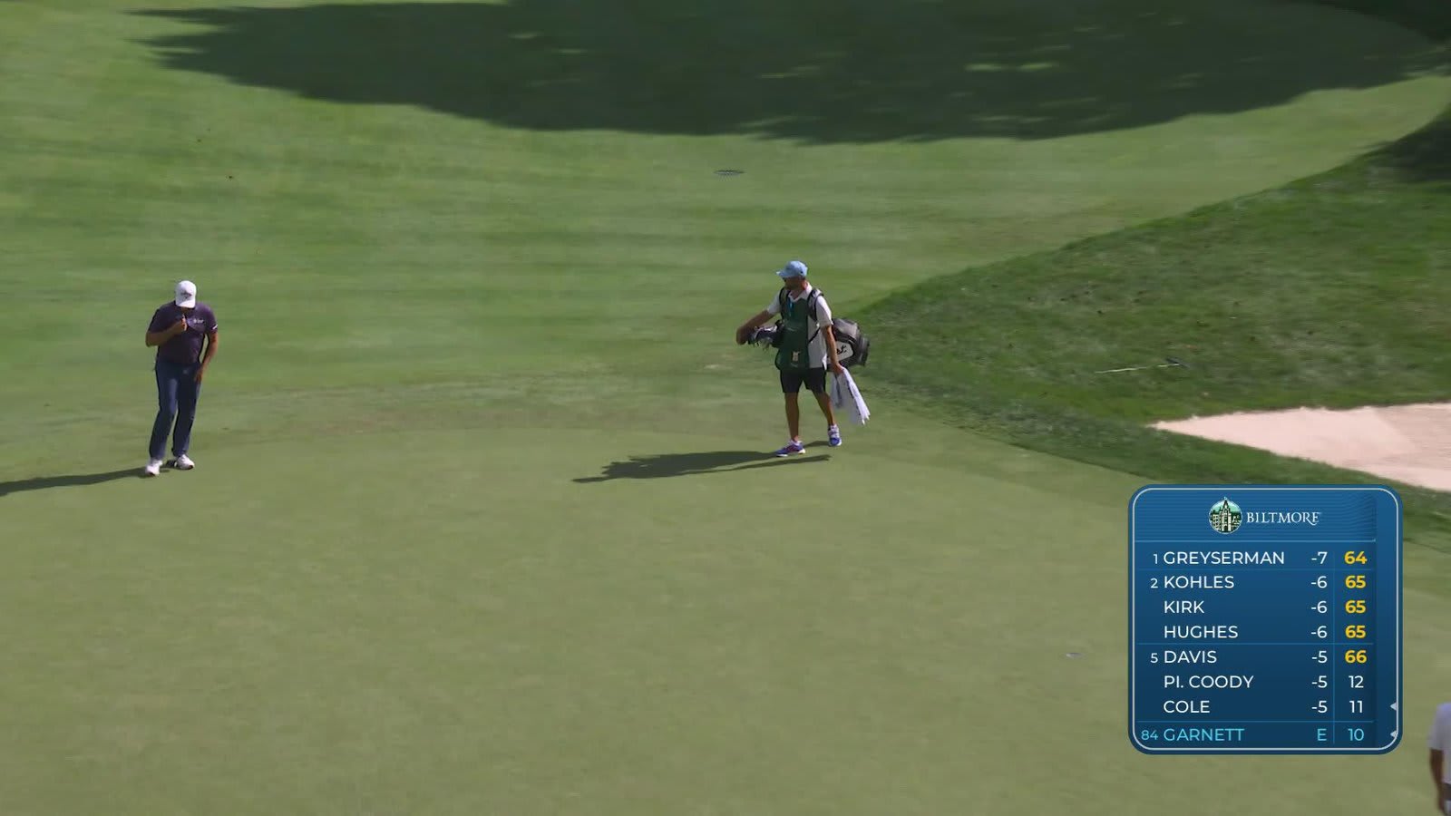 Brice Garnett sinks 34-foot birdie putt on No. 2 at Biltmore Championship