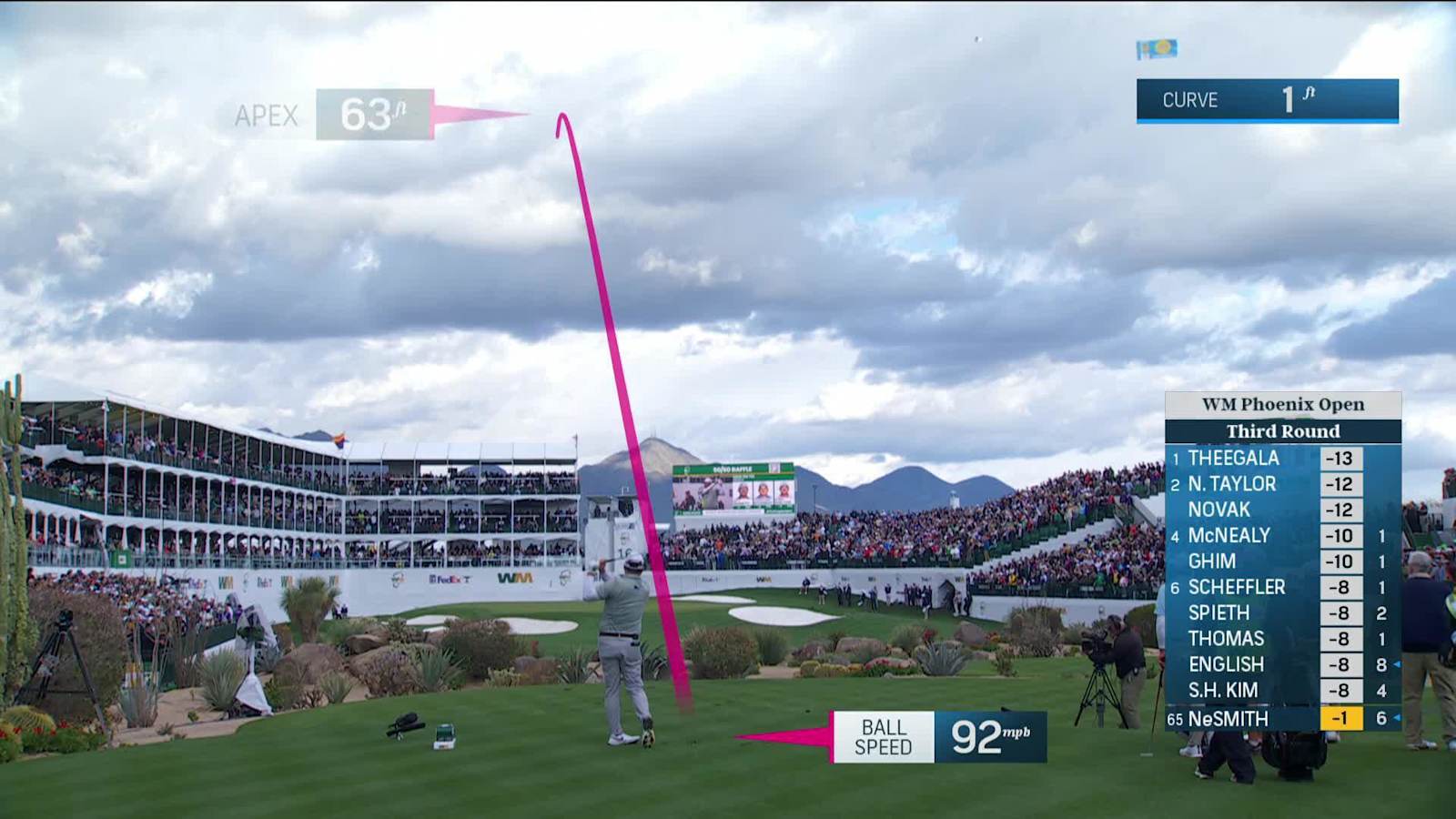 Matthew NeSmith knocks tee shot close and birdies at WM Phoenix Open