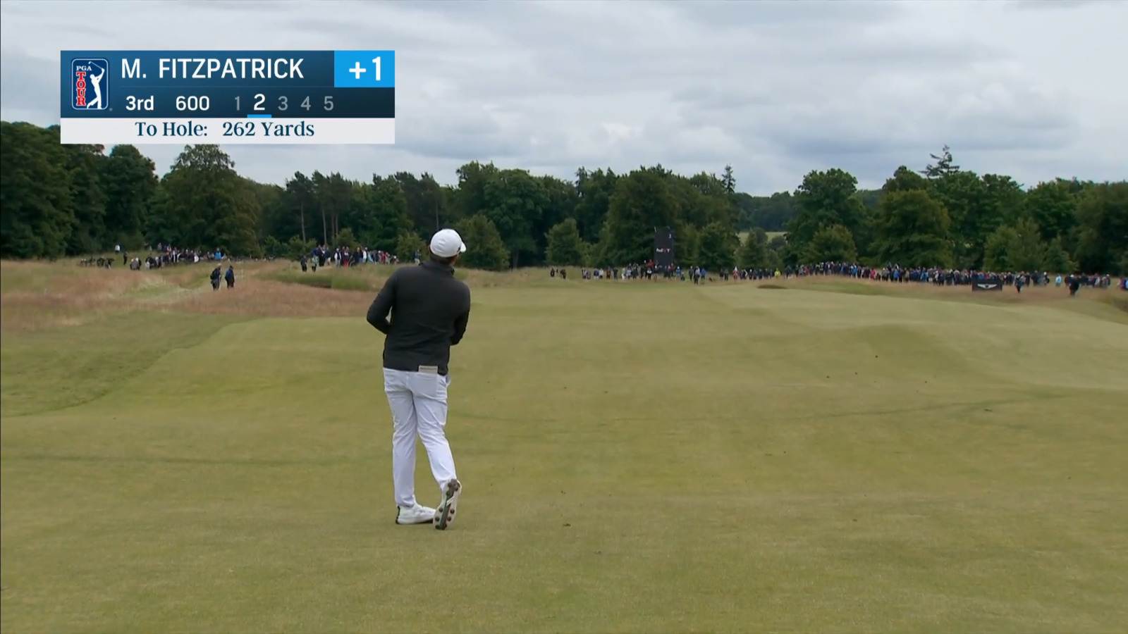 Matt Fitzpatrick makes short birdie putt at Genesis Scottish Open