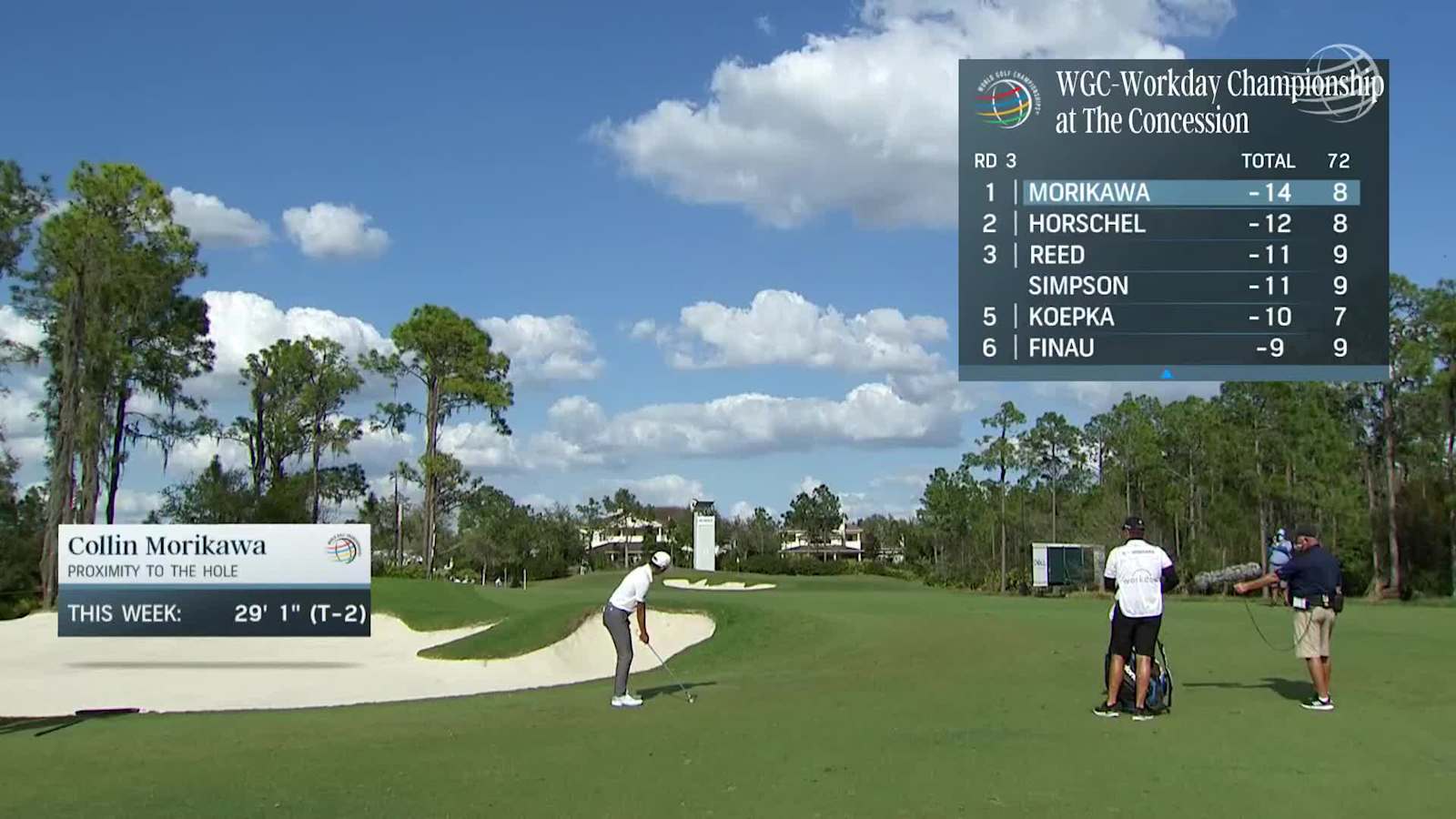 Collin Morikawa uses nice approach to set up birdie at WGC-Workday