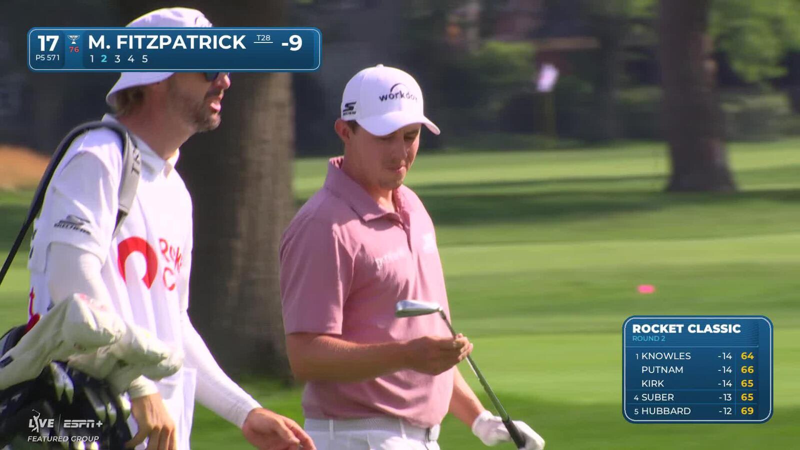 Matt Fitzpatrick makes birdie on No. 17 at Rocket Classic
