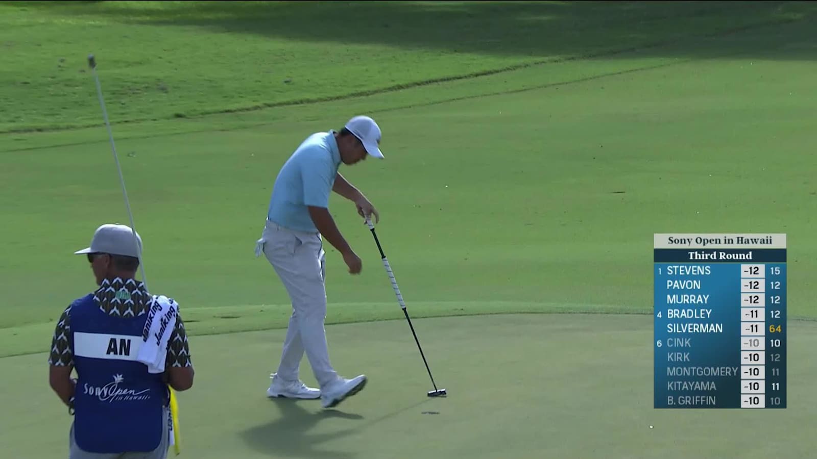 Byeong Hun An drains 12-footer for birdie at Sony Open