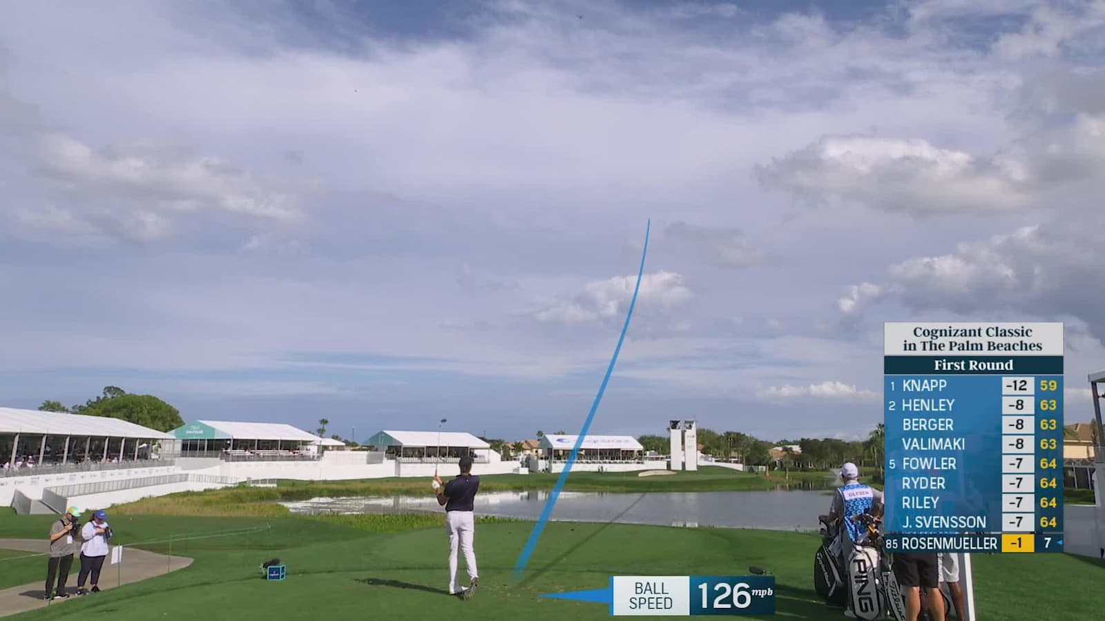 Thomas Rosenmueller knocks tee shot tight and birdies at Cognizant Classic