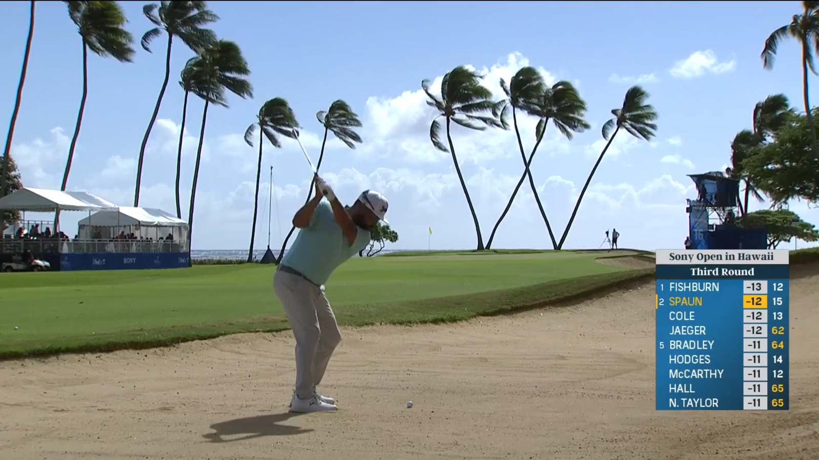 J.J. Spaun's great bunker escape leads to birdie at Sony Open