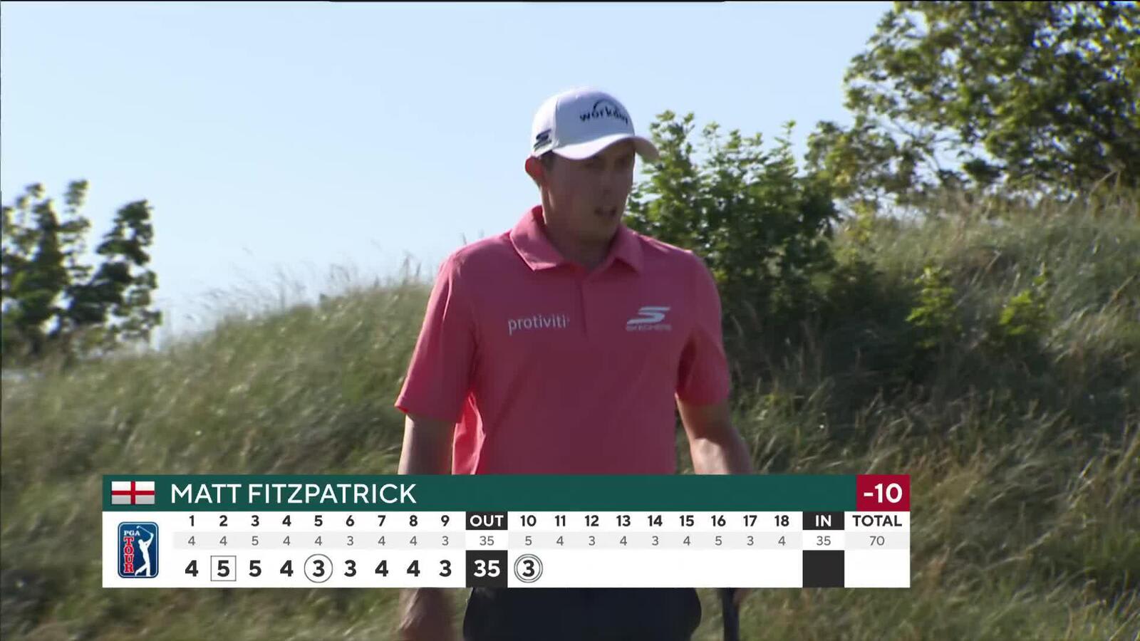 Matt Fitzpatrick rolls in eagle putt at Genesis Scottish Open