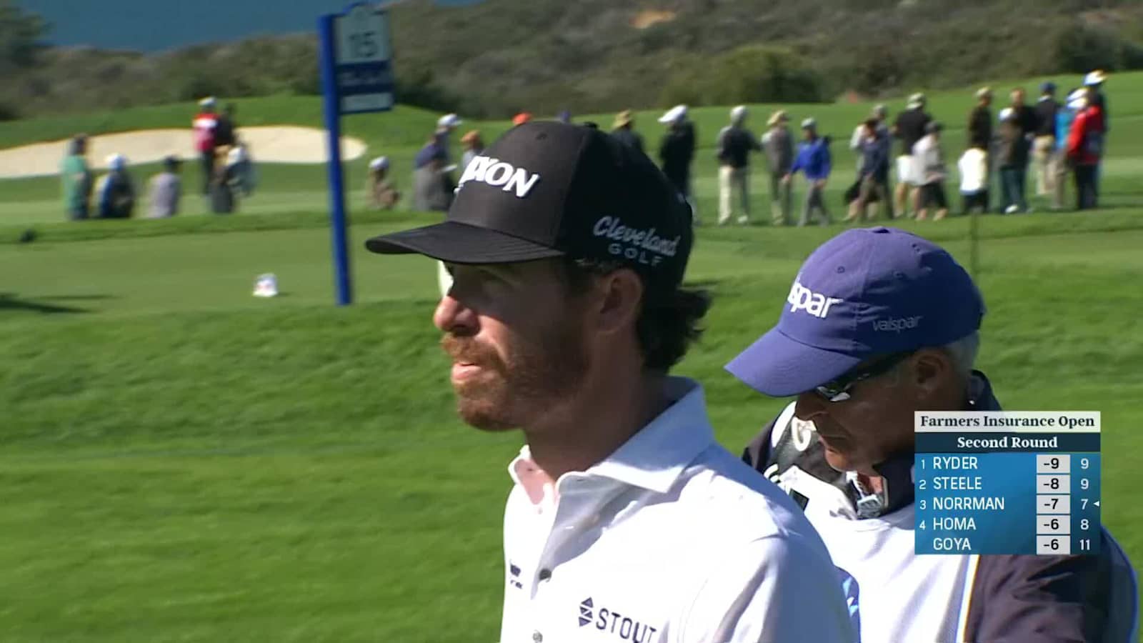 Sam Ryder makes birdie on No. 10 at Farmers