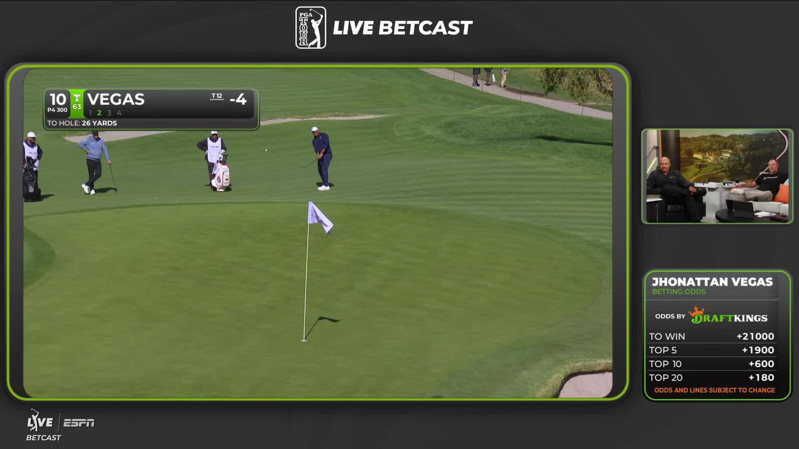 Jhonattan Vegas sinks 6-foot birdie putt on No. 10 at The Genesis