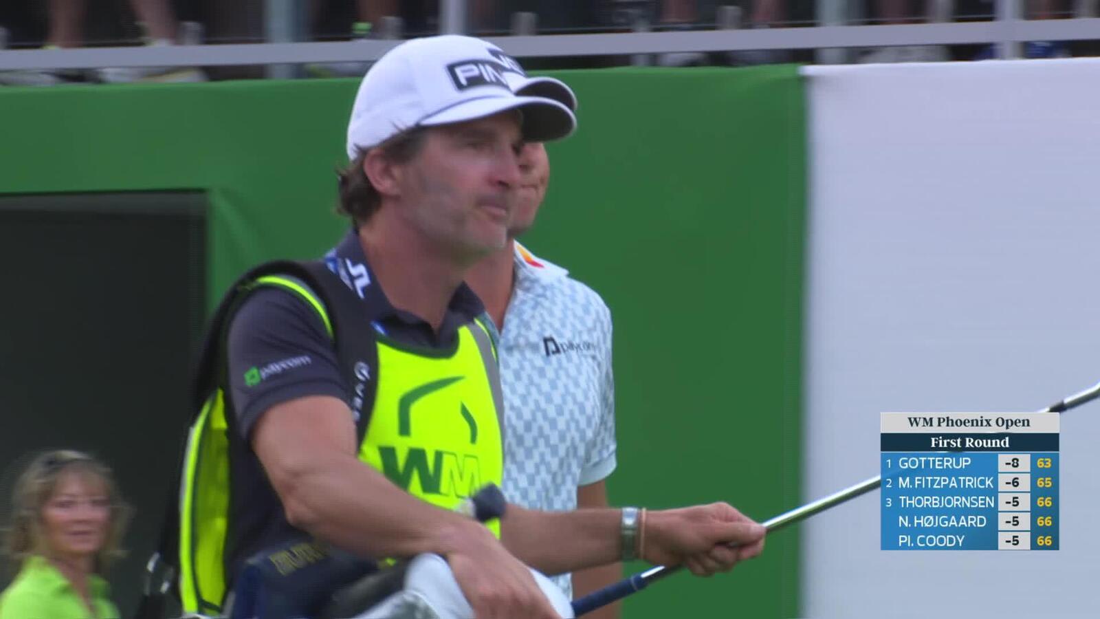 Viktor Hovland hits 157-yard tee shot to 6 feet, sets up birdie on No. 16 at WM Phoenix Open