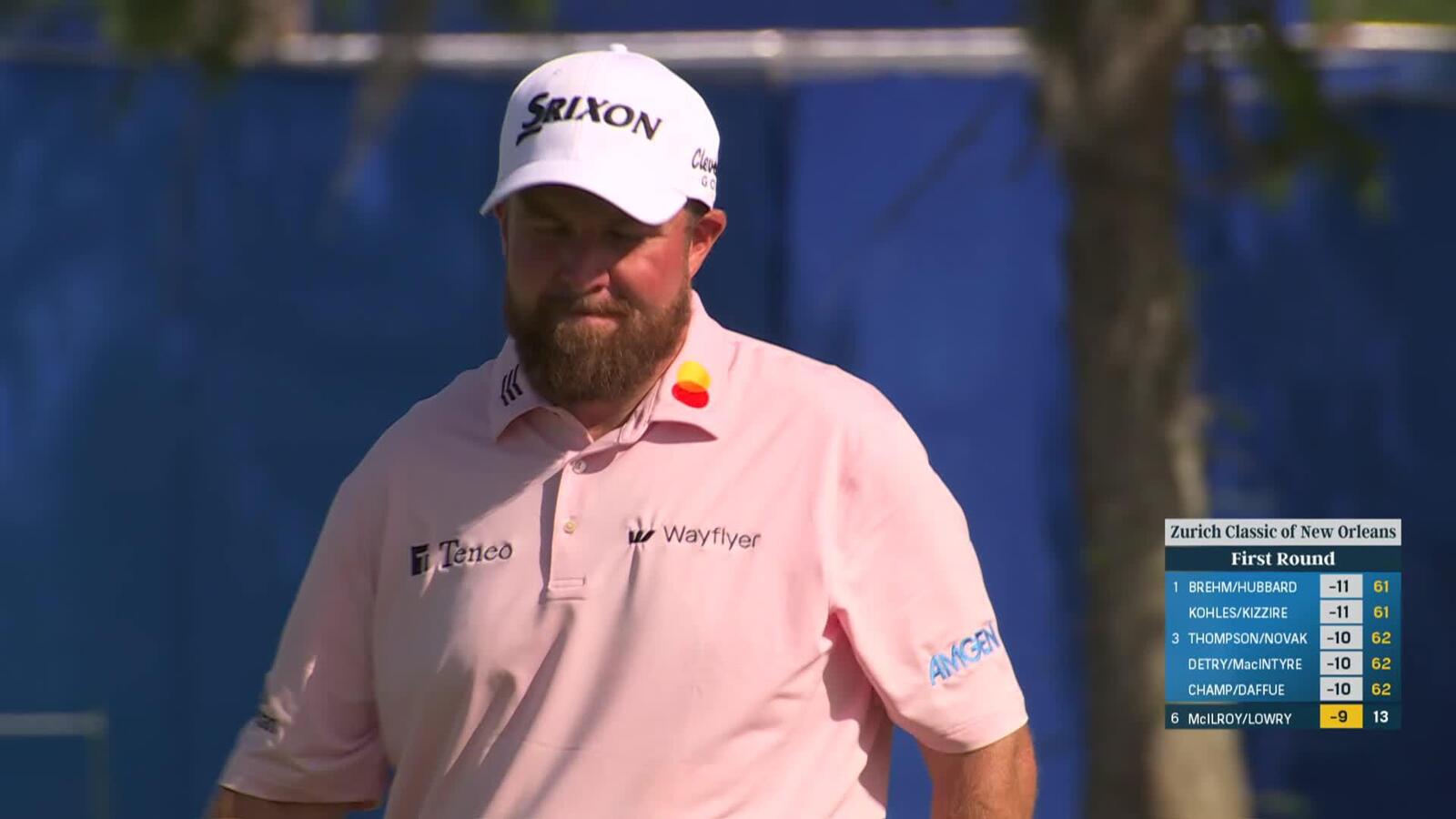 Shane Lowry cards back-to-back birdies at Zurich Classic