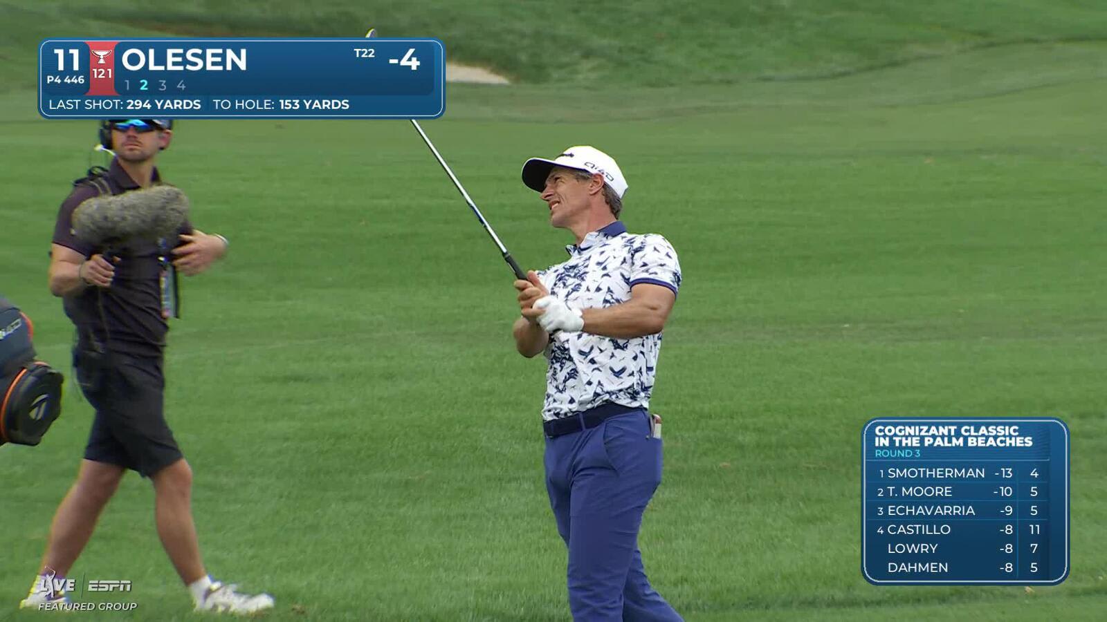 Thorbjørn Olesen hits 149-yard approach to 11 feet, sets up birdie on No. 11 at Cognizant Classic