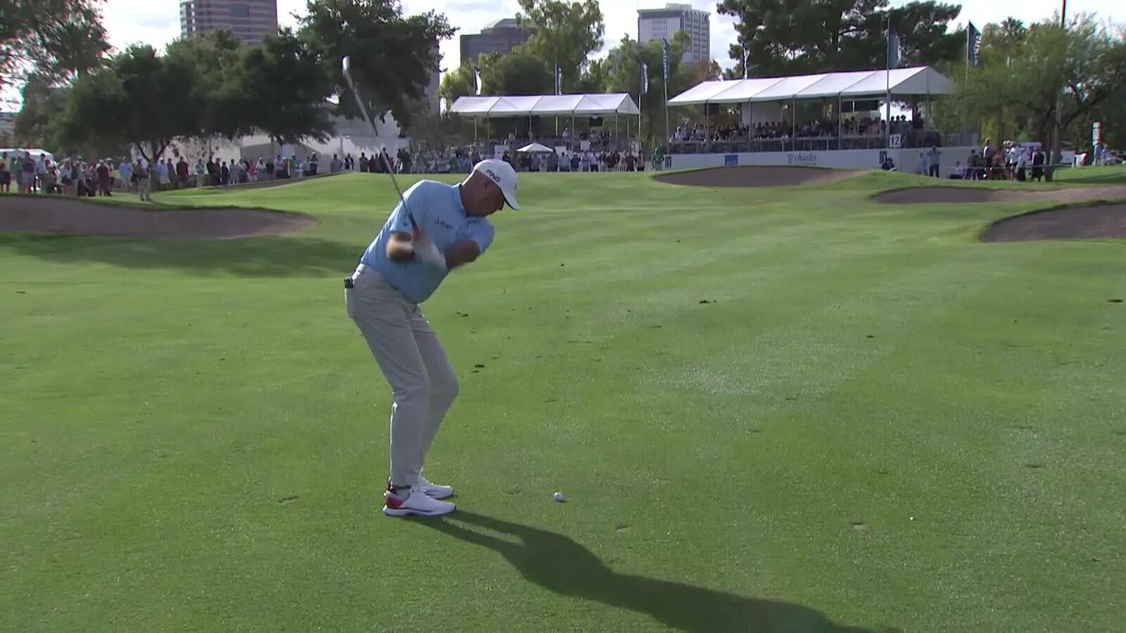 Stewart Cink makes birdie on No. 12 at Charles Schwab Cup Championship