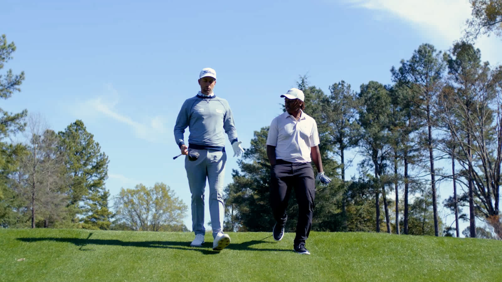 Webb Simpson spends time with Wells Fargo Mentorship Program participant