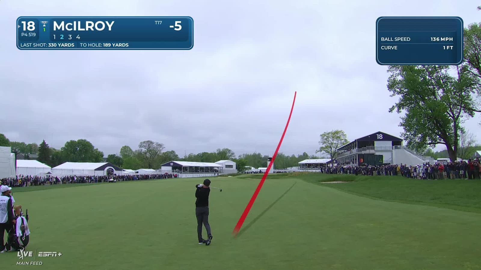 Rory McIlroy sinks 27-footer for birdie at Truist Championship
