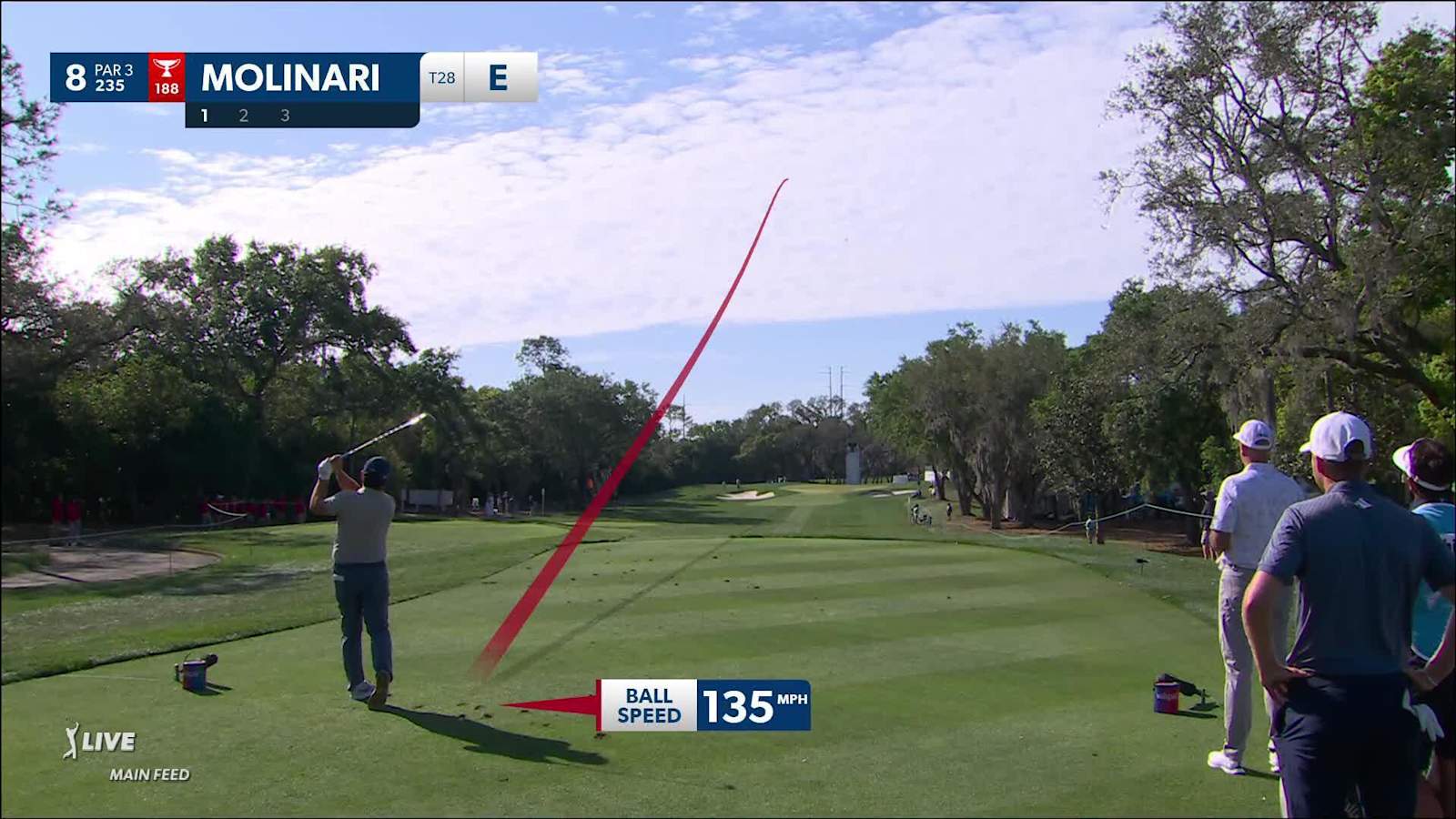 Francesco Molinari's near ace leads to birdie at Valspar