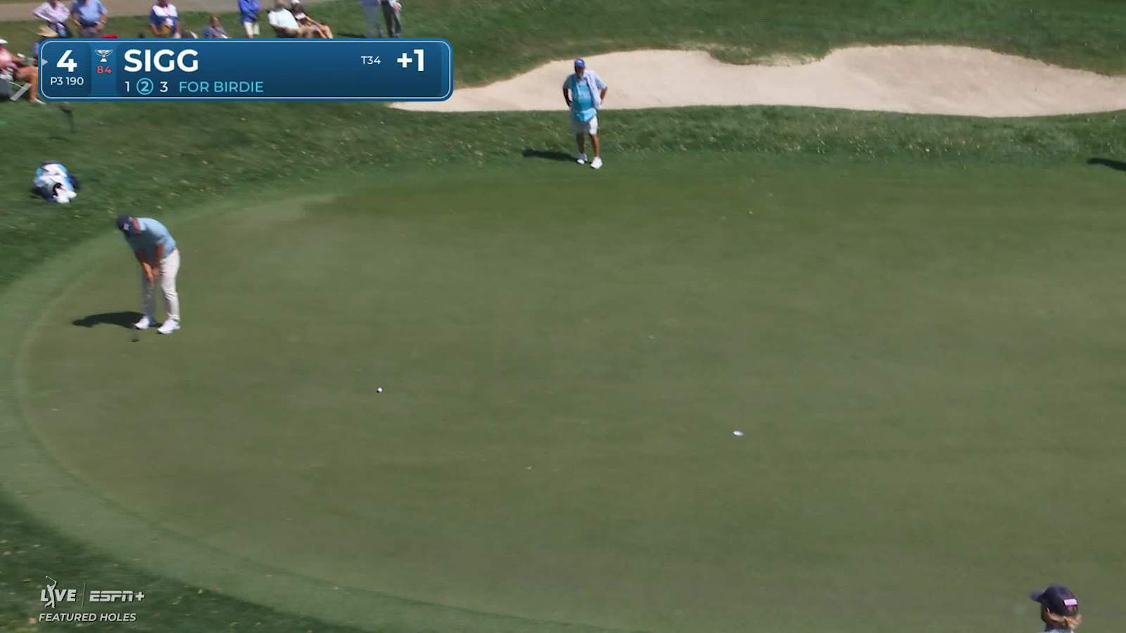 Greyson Sigg sinks a 23-foot birdie putt at Valspar