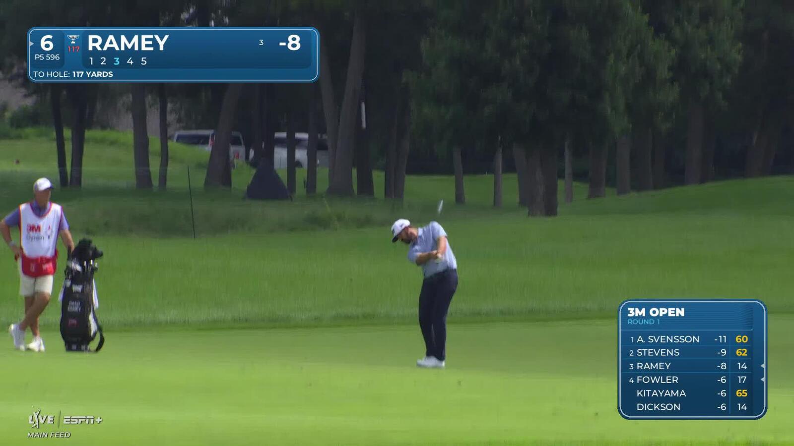 Chad Ramey makes birdie on No. 6 at 3M Open