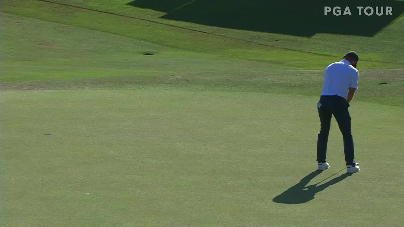Tyler McCumber holes birdie putt on No. 14 in Round 4 at Corales Puntacana