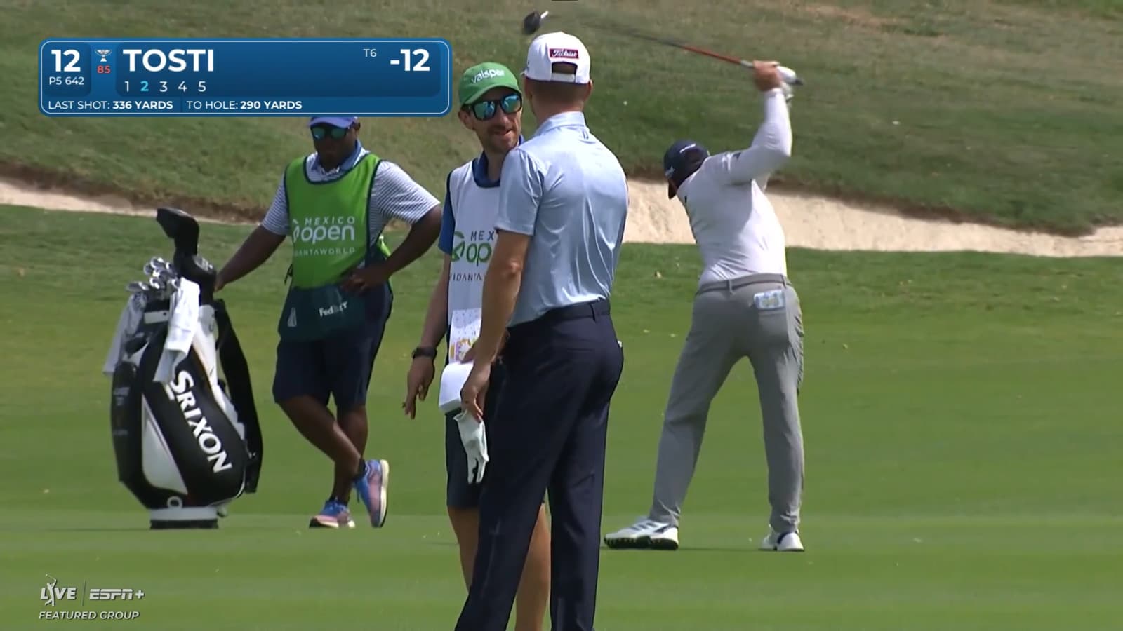 Alejandro Tosti reaches green in two and birdies at Mexico Open