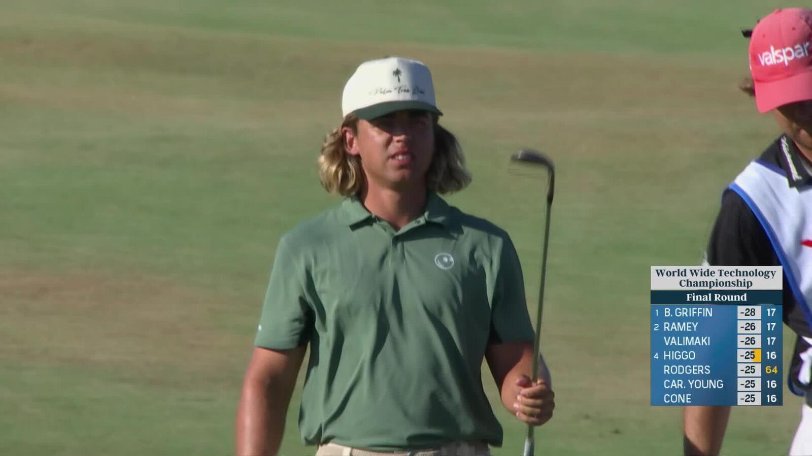 Garrick Higgo makes birdie on No. 17 at World Wide Technology