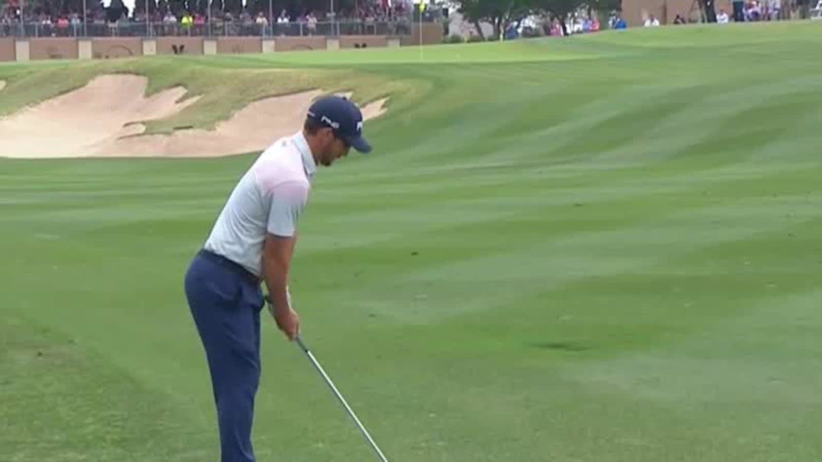 Andrew Landry’s 94-yard approach sets up birdie at Valero