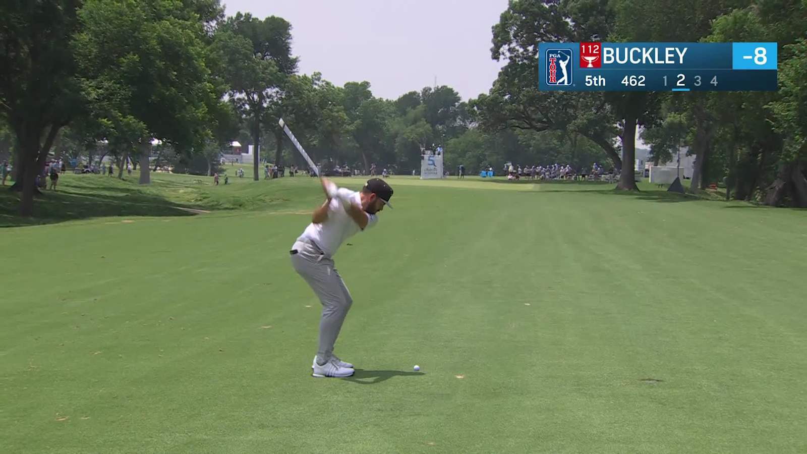 Hayden Buckley sticks approach to set up birdie at Charles Schwab