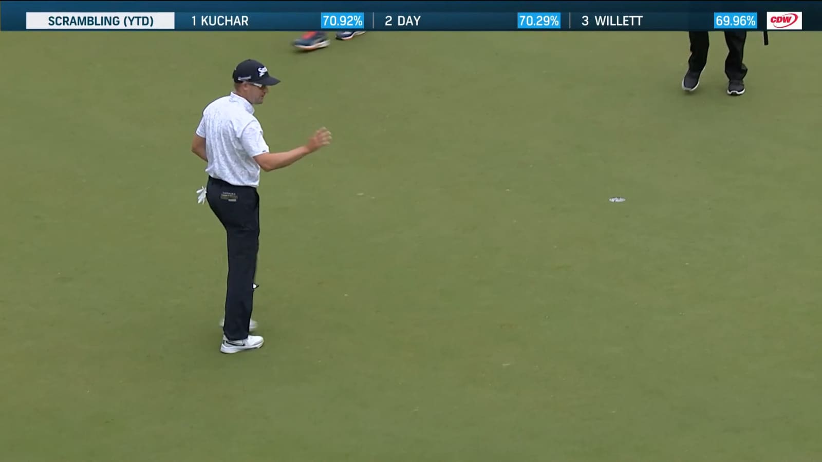 Russell Knox sends in 17-footer for birdie at Valero