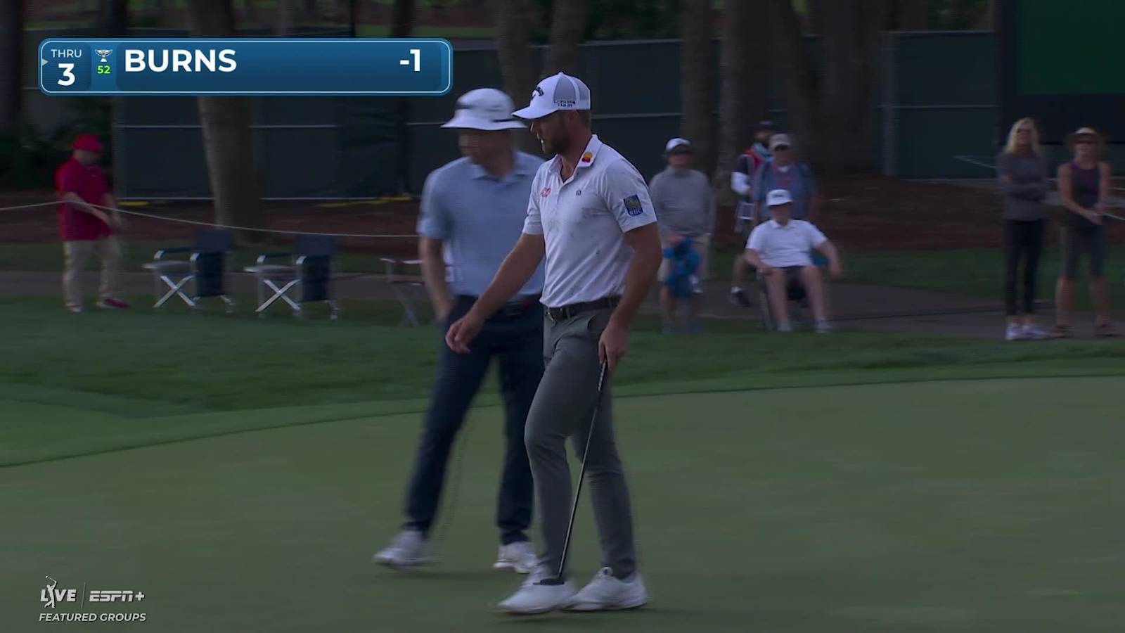 Sam Burns sinks a 27-foot birdie putt at Valspar
