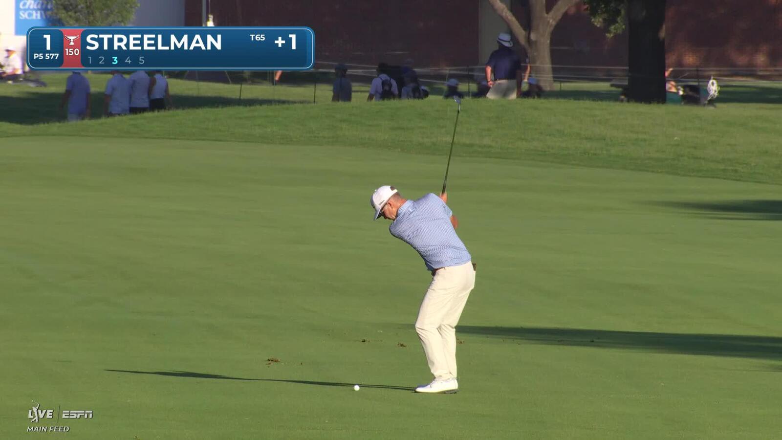 Kevin Streelman's 120-yard approach sets up birdie on No. 1 at Charles Schwab