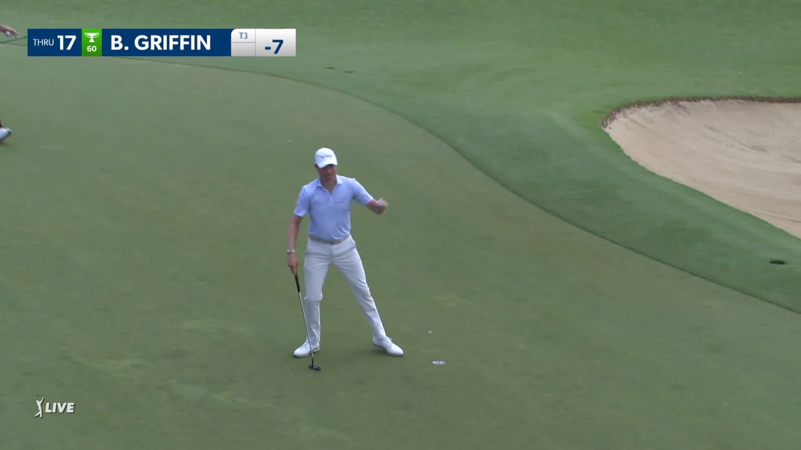 Ben Griffin takes a share of the lead with birdie on No. 17 at Sony Open
