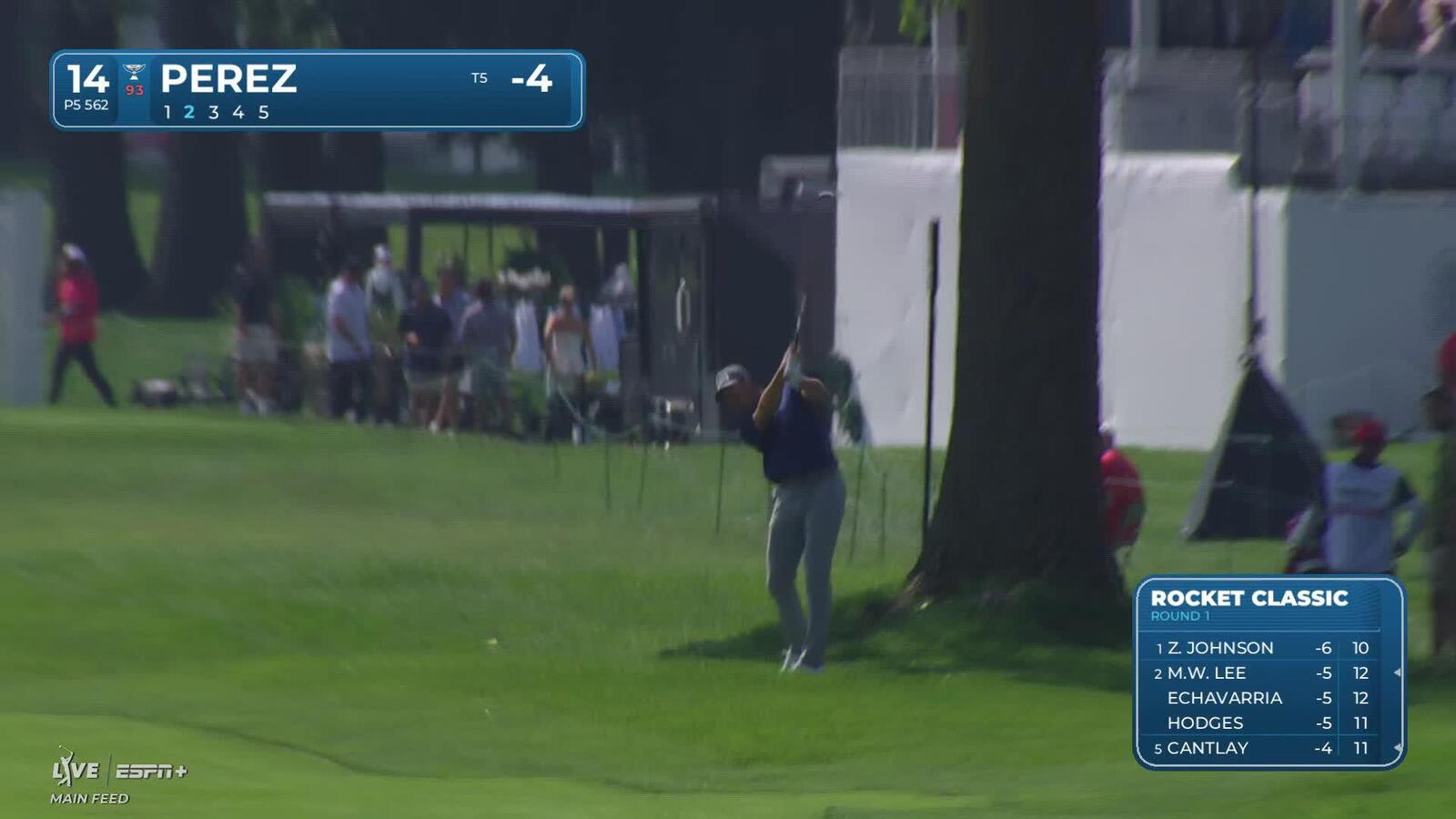 Victor Perez makes birdie on No. 14 at Rocket Classic