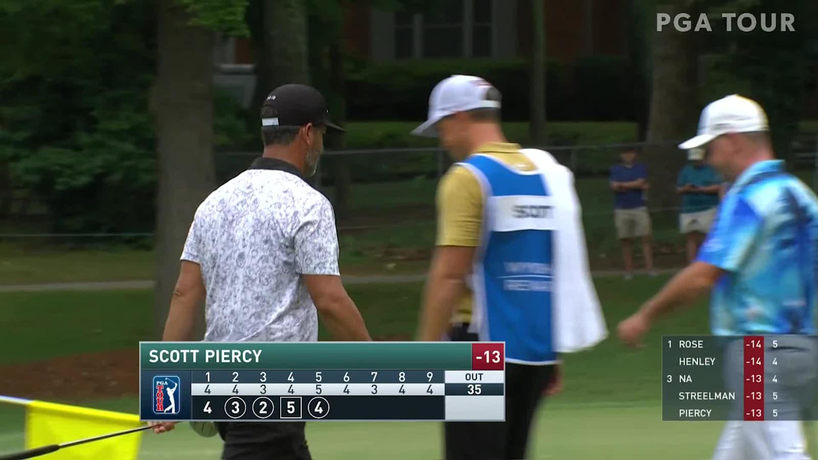 Scott Piercy cards birdie at No. 5 at Wyndham