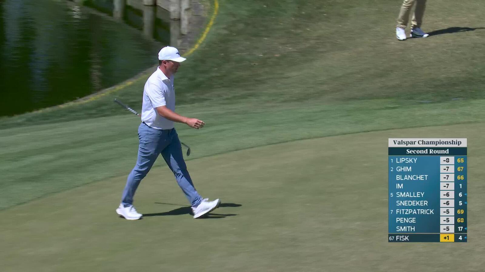 Steven Fisk holes out 42-foot birdie putt on No. 13 at Valspar