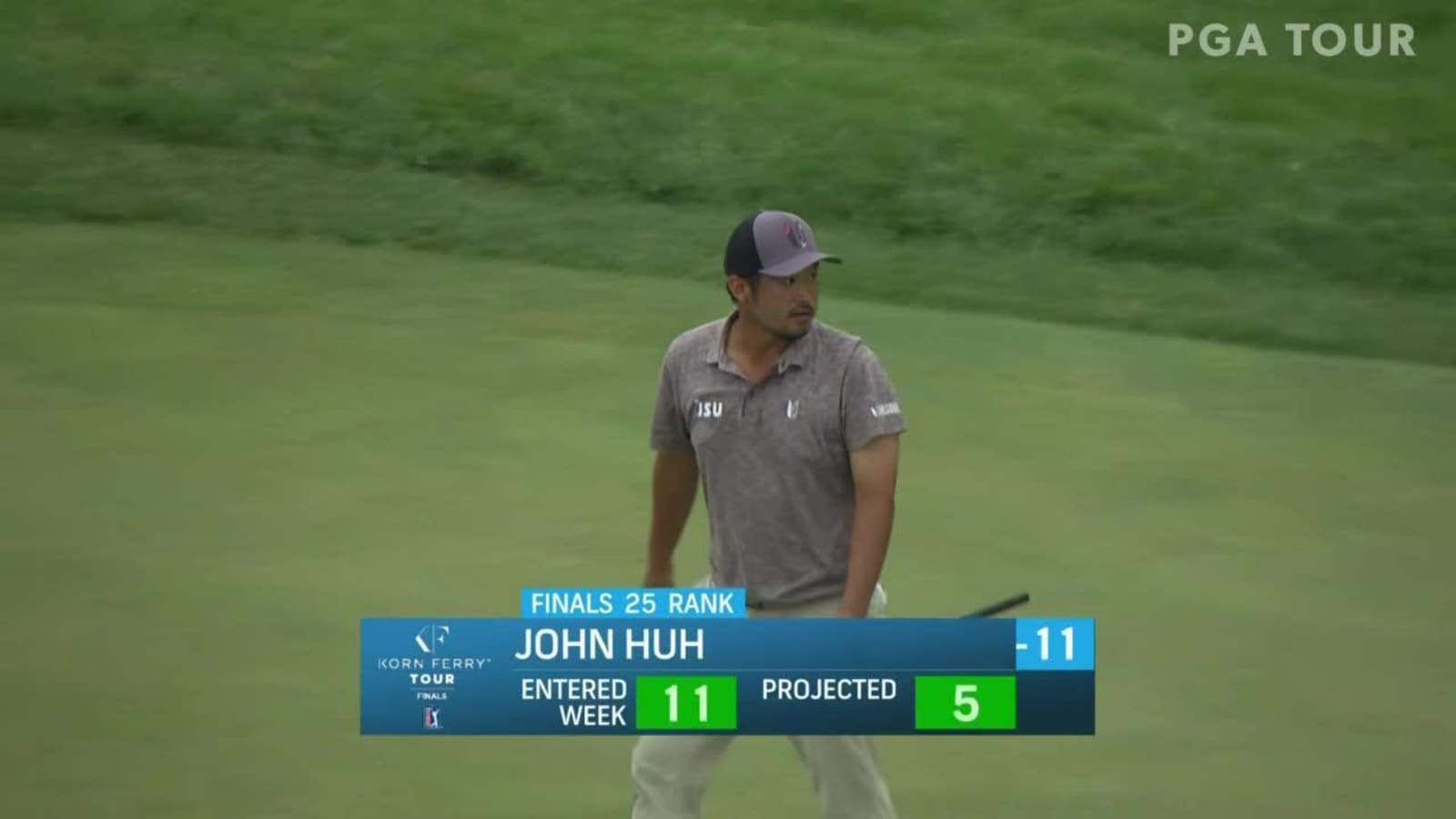 John Huh makes birdie putt at Korn Ferry Tour Champ