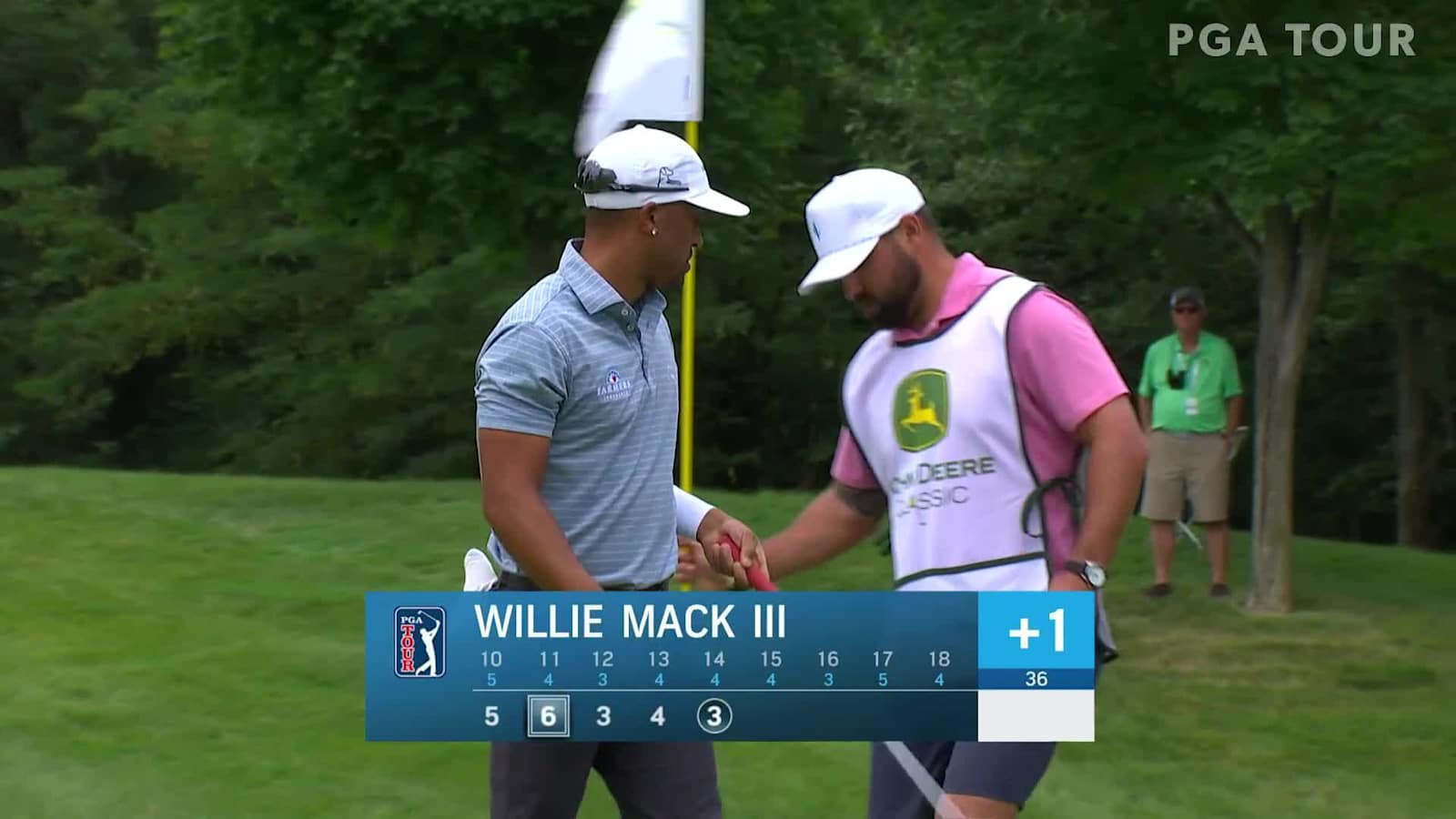 Willie Mack III sets up birdie with downhill shot at John Deere