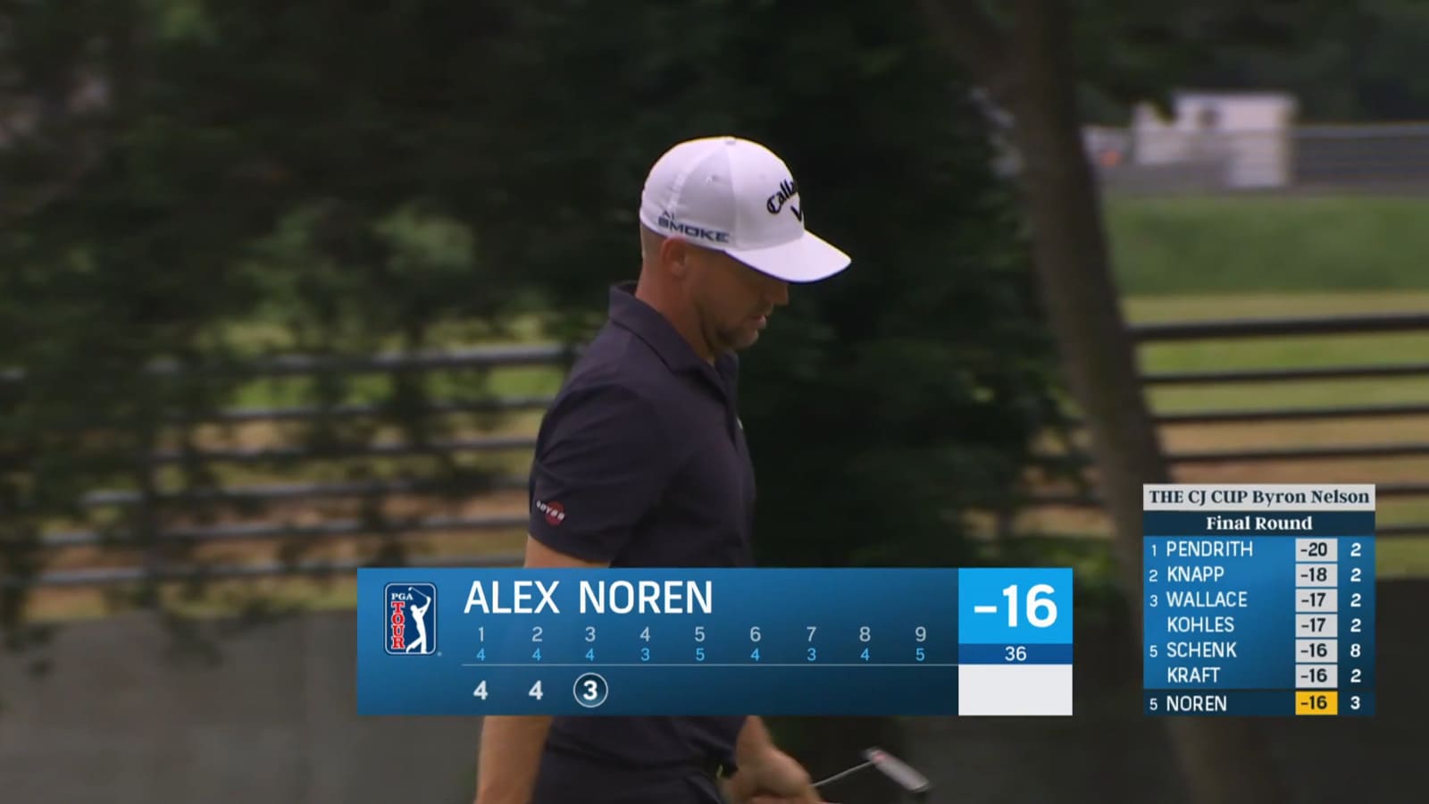 Alex Noren makes short birdie putt at THE CJ CUP