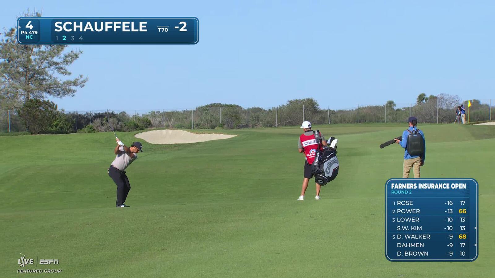 Xander Schauffele makes birdie on No. 4 at Farmers