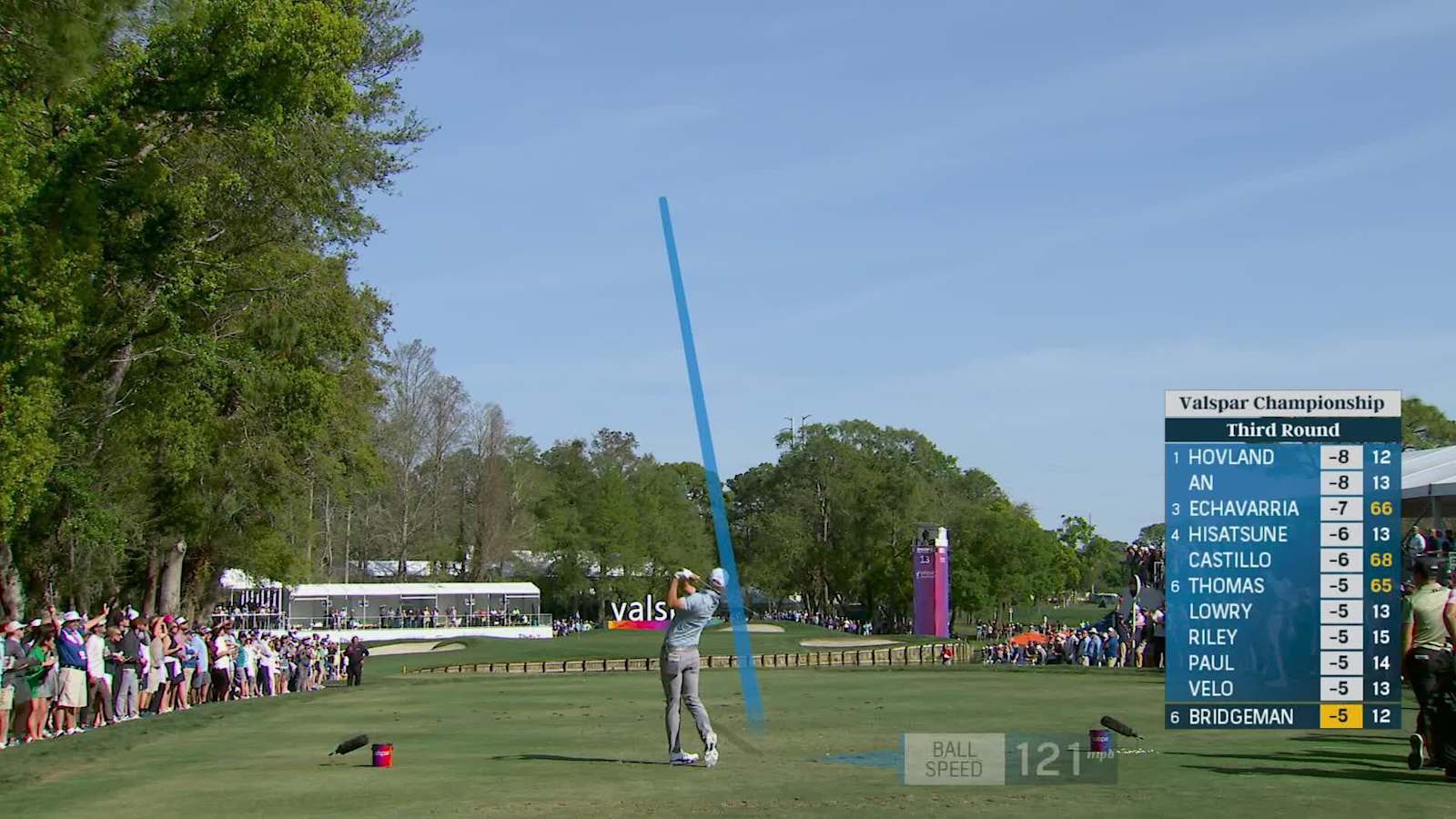 Jacob Bridgeman uses nice tee shot to set up birdie at Valspar
