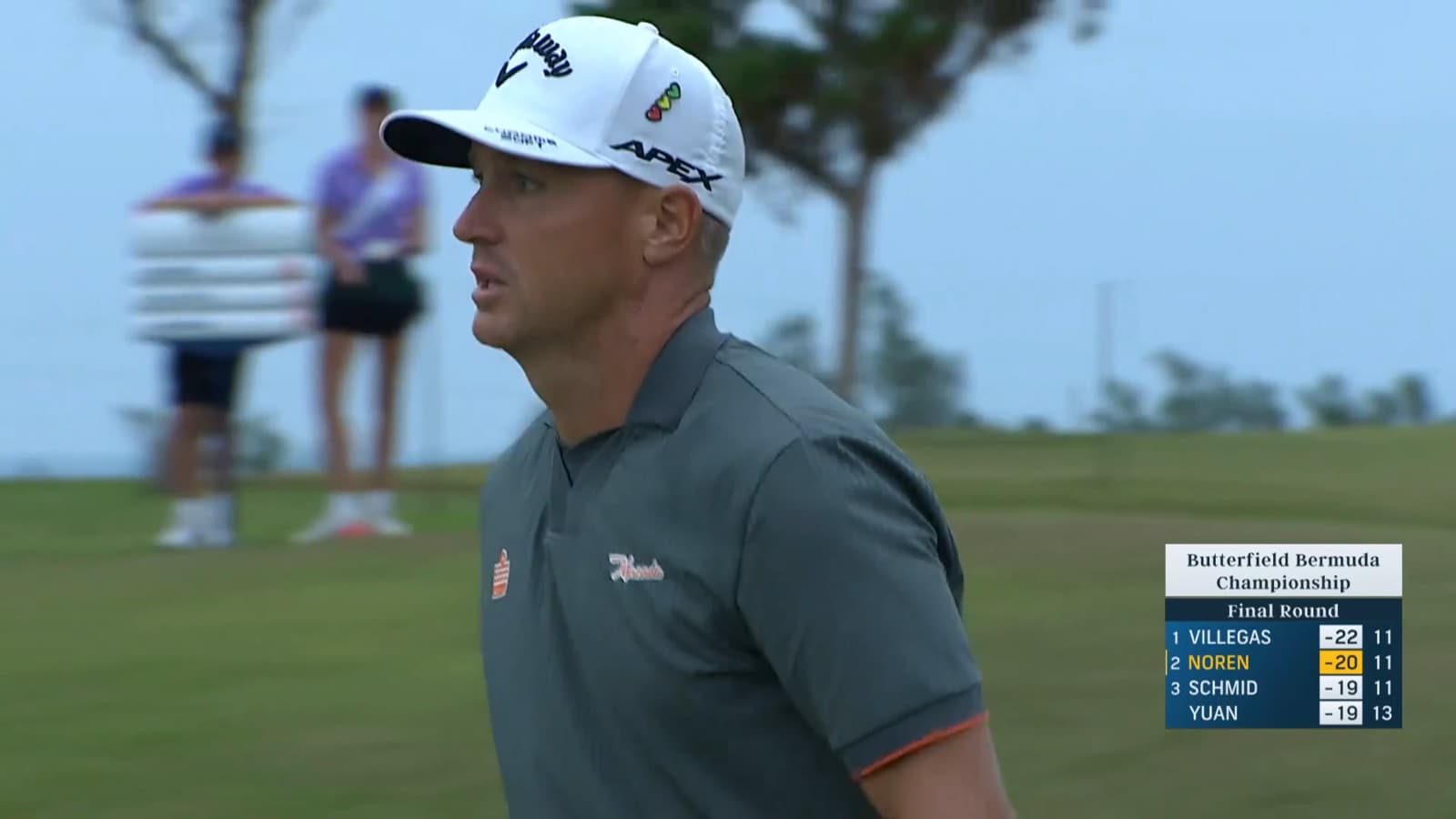 Alex Noren sends in birdie putt at Butterfield Bermuda