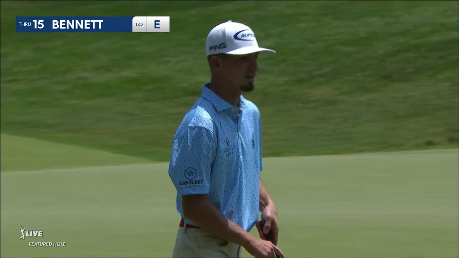 Sam Bennett birdies No. 15 at the Memorial